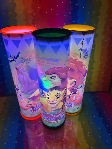 20 Luminarias de Led para Festa - Festa Rei Leão