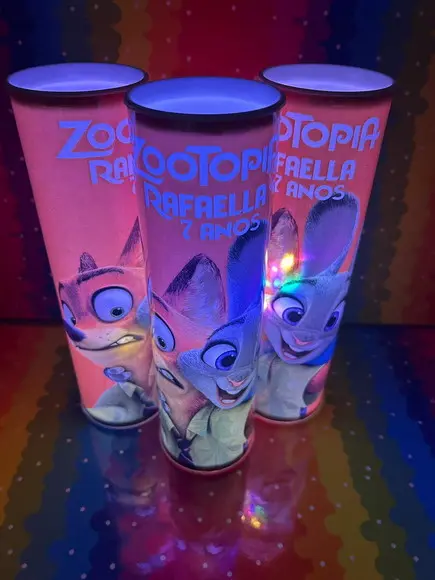 20 Luminarias de Led para Festa - Festa Zootopia