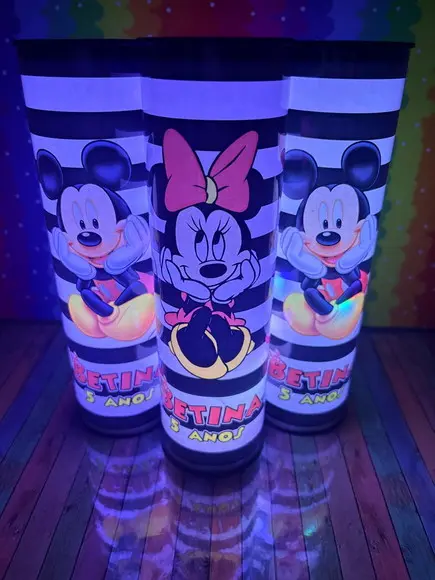 20 Luminarias de Led para Festa - Festa Minnie e Mickey