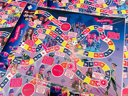 20 Jogo de Tabuleiro Guerreiras K Pop - Lembrancinha