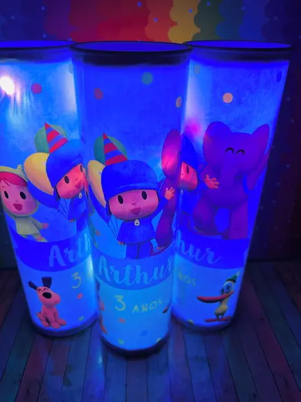 20 Luminarias de Led para Festa - Festa Pocoyo