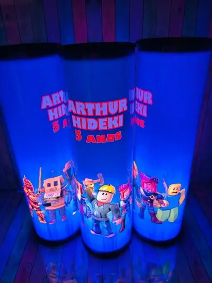 20 Luminarias de Led para Festa - Festa Roblox