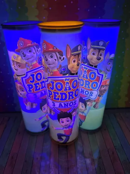 20 Luminarias de Led para Festa - Festa Patrulha Canina