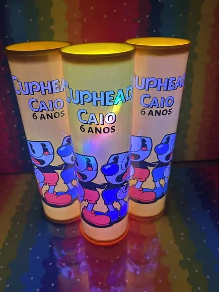 20 Luminarias de Led para Festa - Festa Cuphead