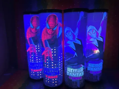 20 Luminárias de Led para Festa - Homem Aranha