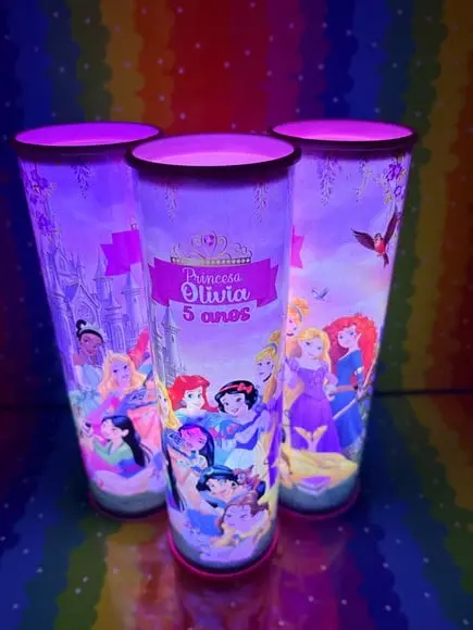 20 Luminarias de Led para Festa - Festa Princesas