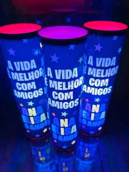 20 Luminárias de Led para Festa - Festa Neon