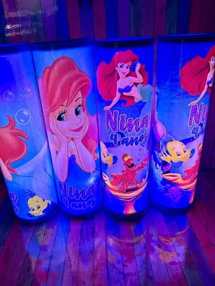 20 Luminarias de Led para Festa - Festa Pequena Sereia