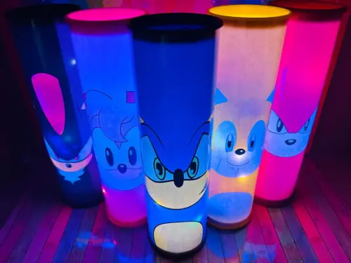 20 Luminárias de Led para Festa - Festa Sonic