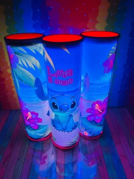 20 Luminarias de Led para Festa - Festa Stitch
