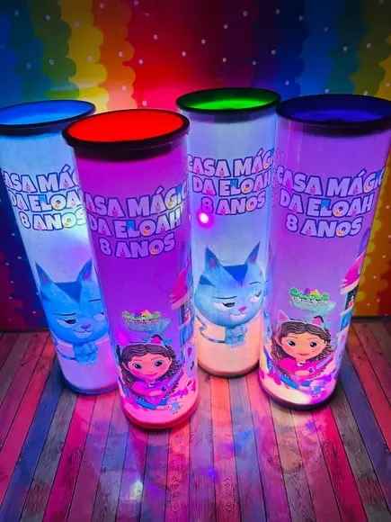 20 Luminarias de Led para Festa - Festa Casa Magica da Gabby