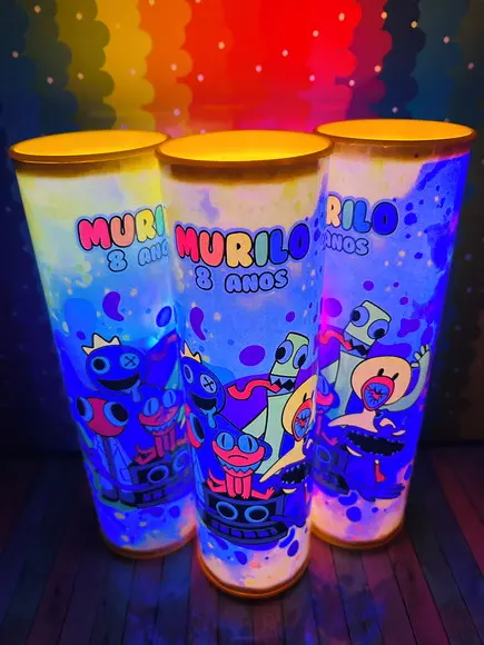 20 Luminarias de Led para Festa - Festa Rainbow Friends