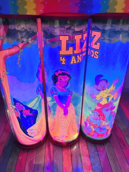 20 Luminarias de Led para Festa - Festa Branca de Neve