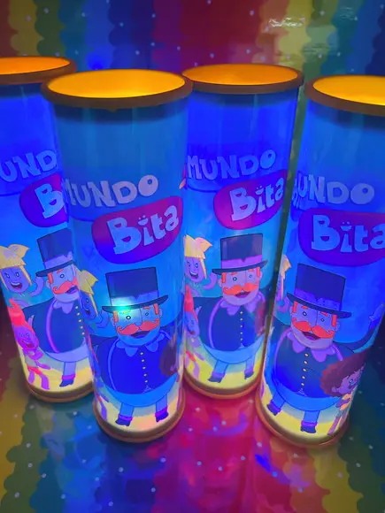 20 Luminárias de Led para Festa - Festa Mundo Bita
