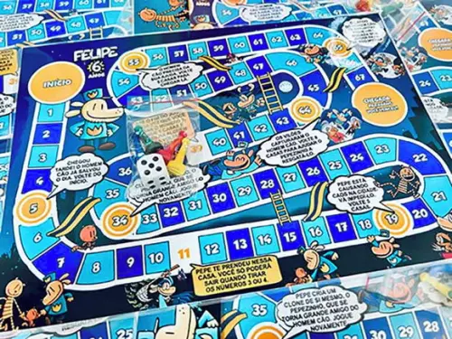 20 Jogo de Tabuleiro Livro Homem Cão - Lembrancinha