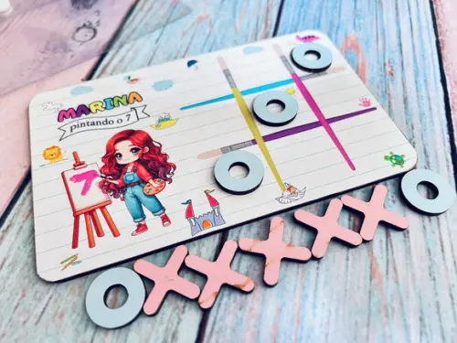 30 Jogo da Velha Personalizado Pintando o 7