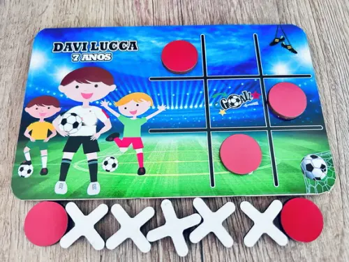 20 Jogo da Velha Futebol com Sacolinha de Pvc