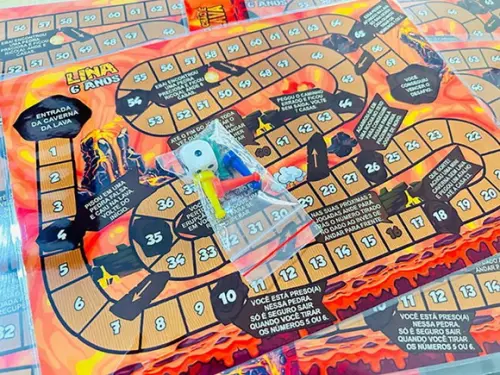 20 Jogo de Tabuleiro Chão É Lava - Lembrancinha