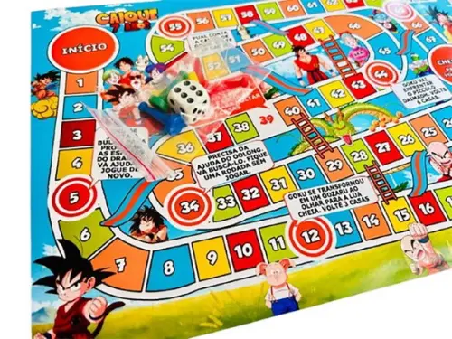 20 Jogo de Tabuleiro Dragon Ball - Lembrancinha