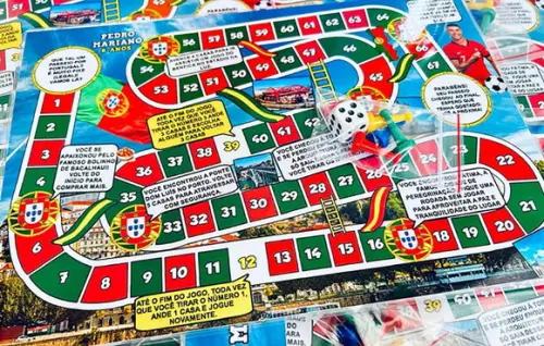 20 Jogo de Tabuleiro Portugal - Lembrancinha
