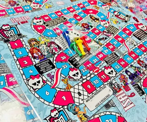 20 Jogo de Tabuleiro Monster High - Lembrancinha