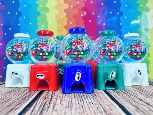 20 Mini Baleiro Candy Machine Mario Kart