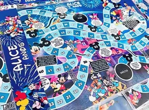 20 Lembrancinha Disney Mickey - Jogo de Tabuleiro