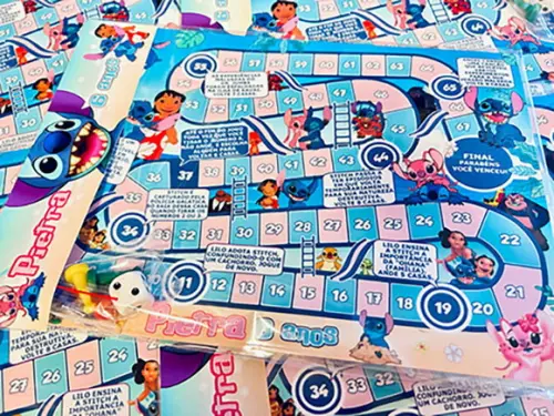 80 Jogo de Tabuleiro Personalizado Lembrancinha de Festa