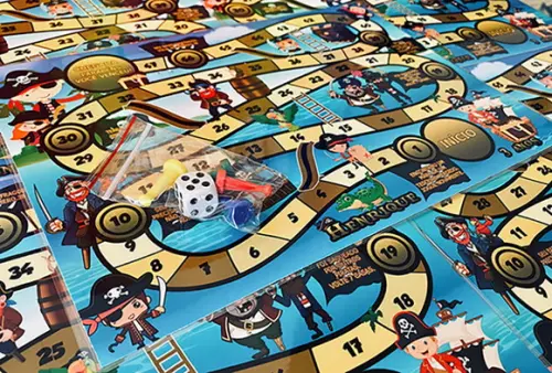 100 Jogo de Tabuleiro Qualquer Tema - Lembrancinhas / Brinde