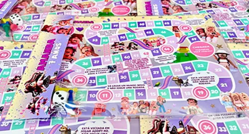 30 Jogo de Tabuleiro Festa Roblox Meninas