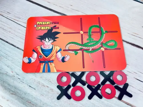 20 Jogo da Velha Dragon Ball com Sacolinha de Pvc