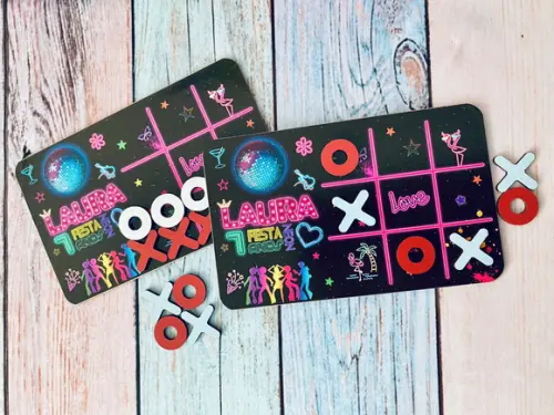 20 Jogo da Velha Personalizado Neon