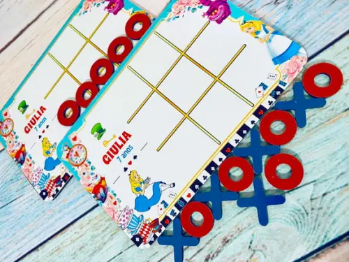 20 Jogo da Velha Personalizado Alice no País das Maravilhas