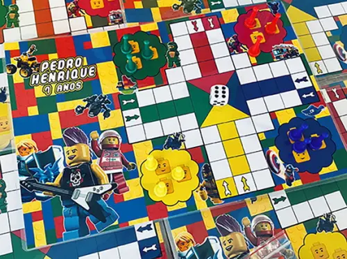 30 Jogos Mini Ludo - Lembrancinha Lego
