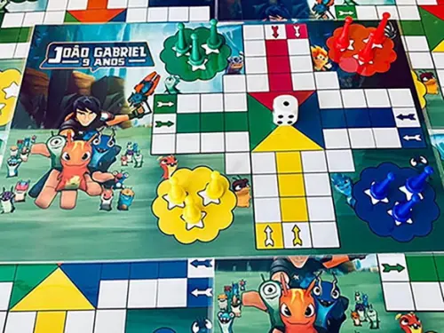 30 Jogos Mini Ludo - Lembrancinha Slugterrâneo
