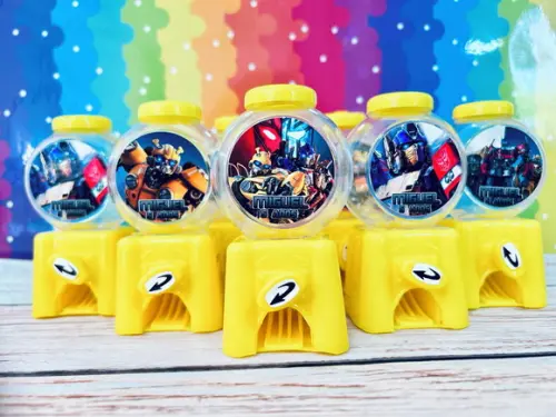 20 Mini Baleiro Candy Machine Personalizado Transformers