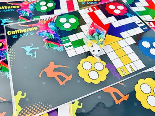 30 Jogos Mini Ludo - Lembrancinha Skate