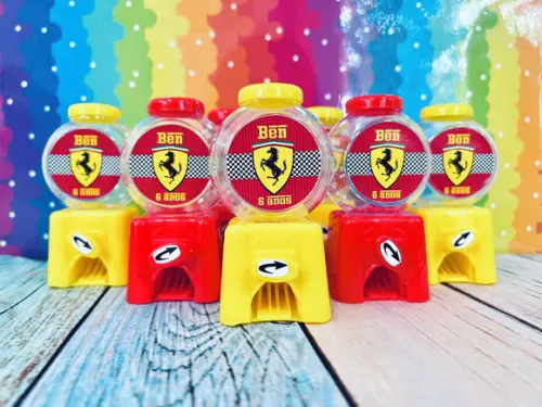 20 Mini Baleiro Candy Machine Personalizado Ferrari