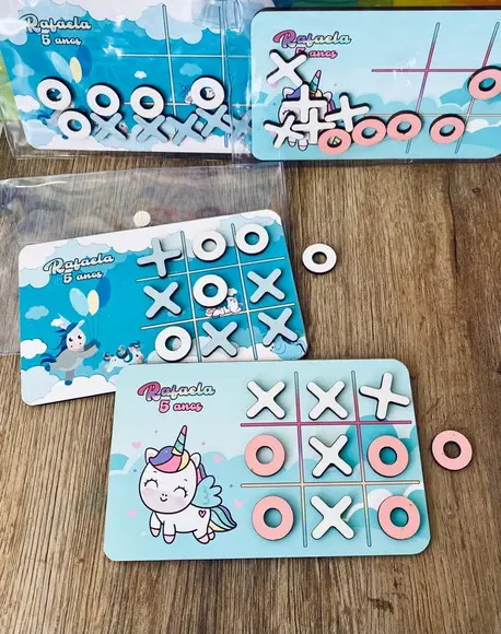 35 Jogo da Velha Personalizado com Sacolinha de Pvc