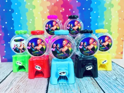 20 Mini Baleiro Candy Machine Personalizado Coldplay