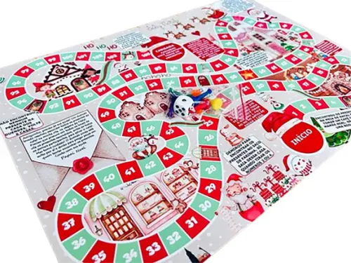 20 Jogo de Tabuleiro Personalizado - Natal 40x30cm