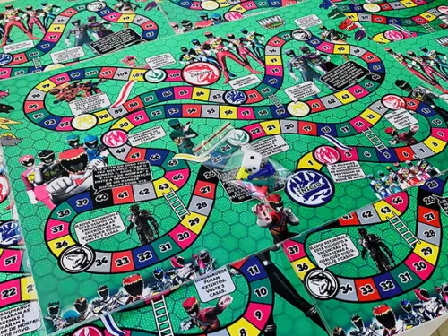 20 Jogo de Tabuleiro Festa Power Ranger