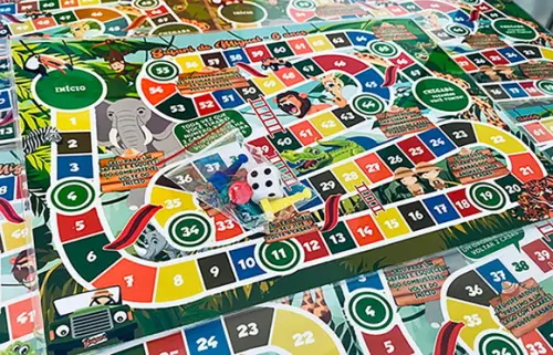 20 Jogo de Tabuleiro Safari - Lembrancinha