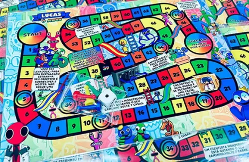 20 Jogo de Tabuleiro Rainbow Friends - Lembrancinha