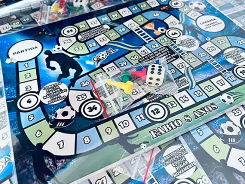 30 Jogo de Tabuleiro Festa Futebol