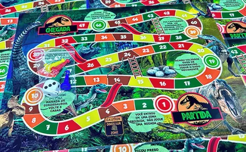 20 Jogo de Tabuleiro Dinossauro Real - Lembrancinha