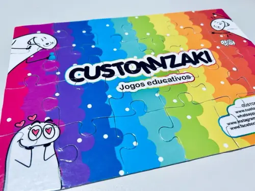 50 Quebra Cabeça Personalizado Lembrancinha / Brindes