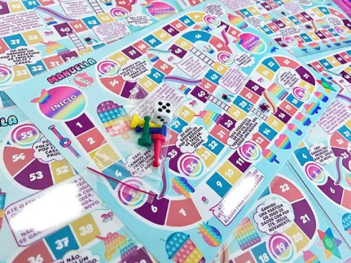30 Jogo de Tabuleiro Festa Pop It