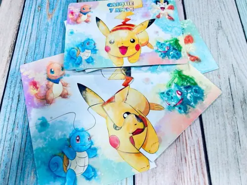 50 Quebra Cabeça Baby 4 Peças Personalizado Lembrancinha
