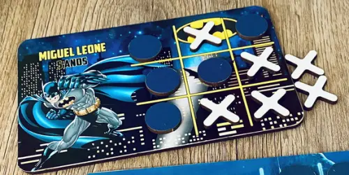 20 Jogo da Velha Batman com Sacolinha de Pvc